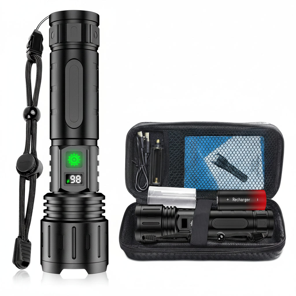 Extremely Bright Flashlight with 100,000 Lumens – Tactical Flashlight
