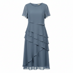 Panora | Elegant Women's Dress - Slimming Effect & Ruffle Drape