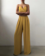 Amora | Elegant Women's Overall - High-waisted & Slender Silhouette Yellow