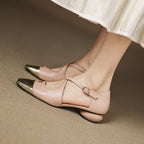 Elene | Genuine Leather Mary-Jane Flats – Luxury Designer Ballet Flat & Tailored Comfort