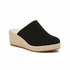 Lumi | Women’s Espadrille Wedge Mules – Sleek Closed-Toe Design & Elevated Architectural Heel