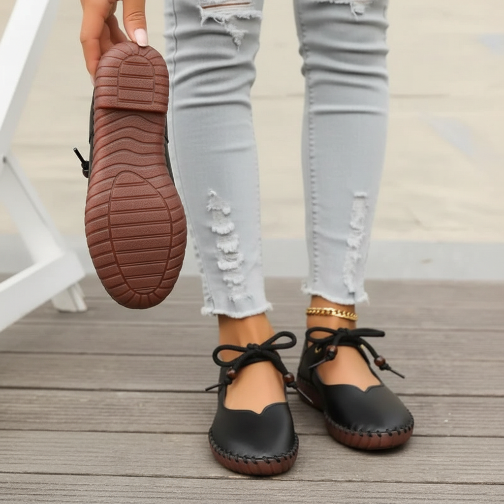 Aura | Women's Casual Lace-Up Shoes – Luxury Designer Leather Sneakers & Tailored Comfort Walking Footwear