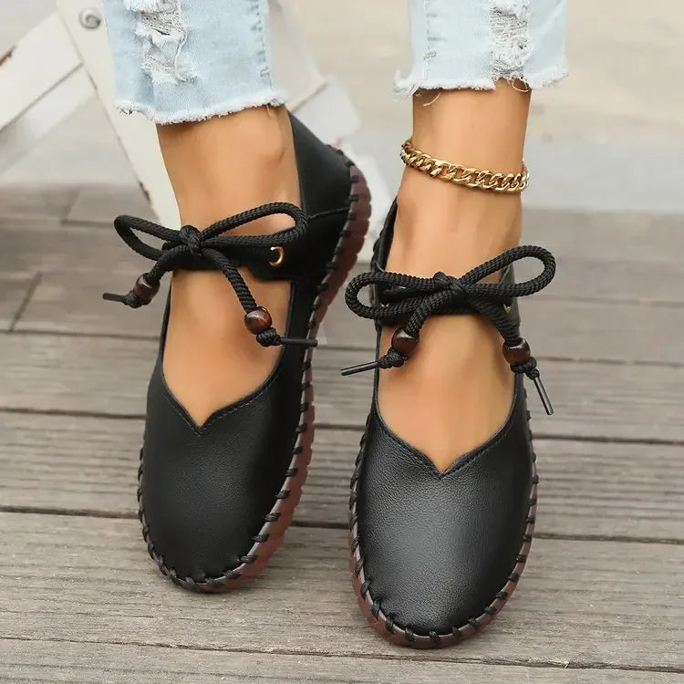 Aura | Women's Casual Lace-Up Shoes – Luxury Designer Leather Sneakers & Tailored Comfort Walking Footwear