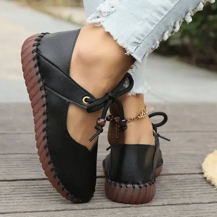Aura | Women's Casual Lace-Up Shoes – Luxury Designer Leather Sneakers & Tailored Comfort Walking Footwear
