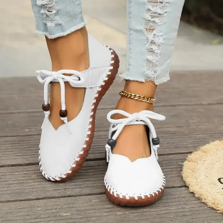 Aura | Women's Casual Lace-Up Shoes – Luxury Designer Leather Sneakers & Tailored Comfort Walking Footwear