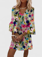 Elviera | Women’s Elegant Mini Dress – Sharp Architectural Silhouette & Refined Contemporary Grace Multicolored