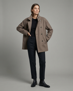 Camilla | Modern and Warm Short Jacket with High Collar