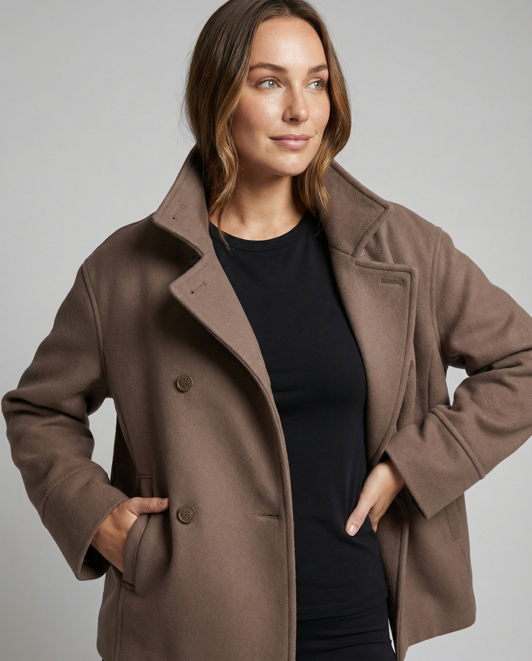 Camilla | Modern and Warm Short Jacket with High Collar