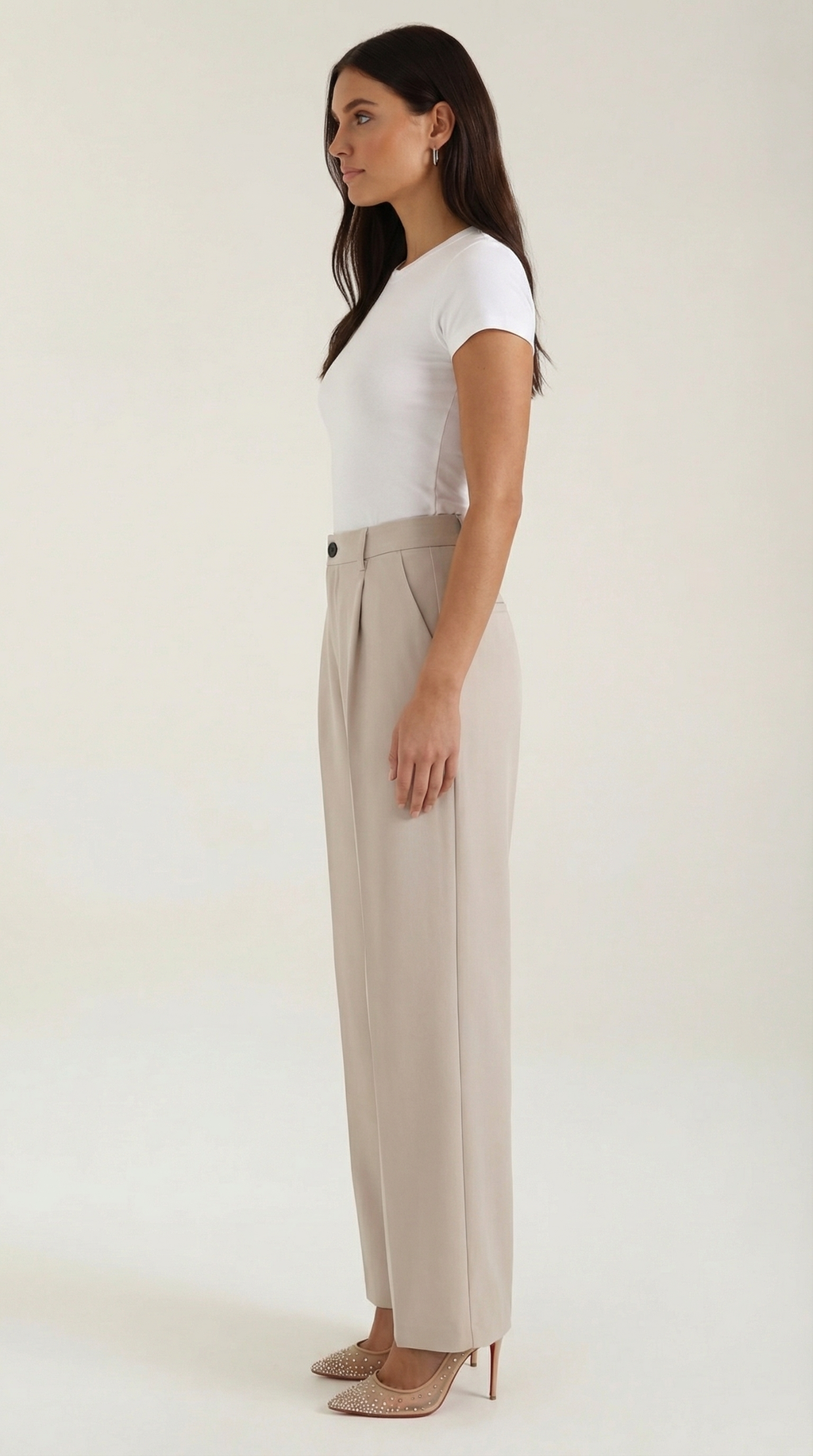 Women's Wide-Leg Trousers – Relaxed High-Waisted Fit & Flowy Silhouette