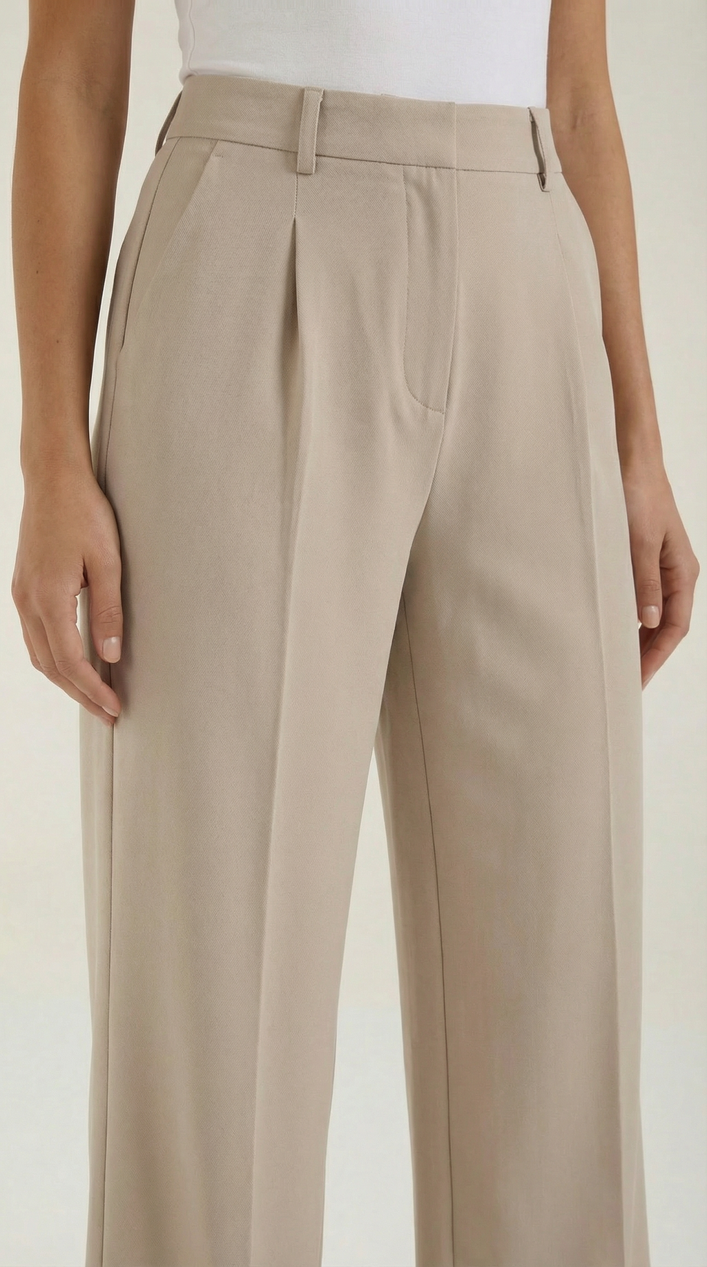 Women's Wide-Leg Trousers – Relaxed High-Waisted Fit & Flowy Silhouette