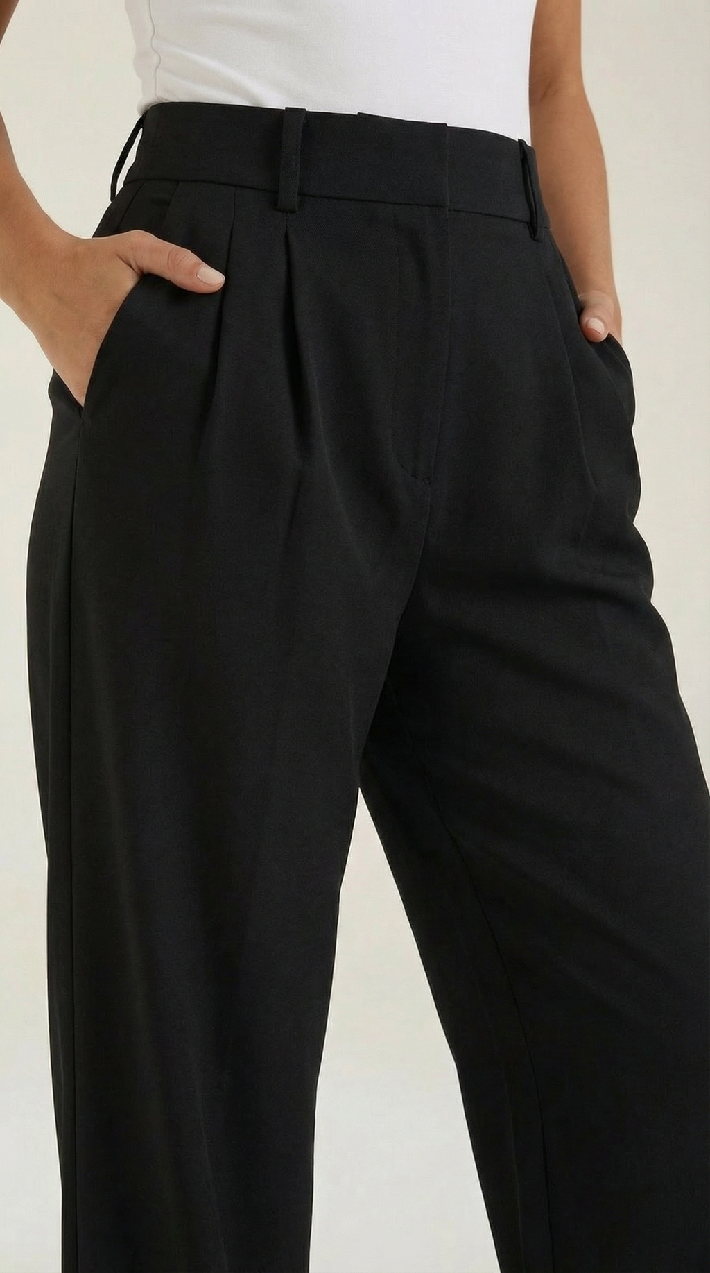 Women's Wide-Leg Trousers – Relaxed High-Waisted Fit & Flowy Silhouette