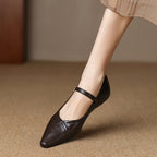 Amari | Flat Pumps – Luxury Designer Ballet Flat & Tailored Comfort Brown