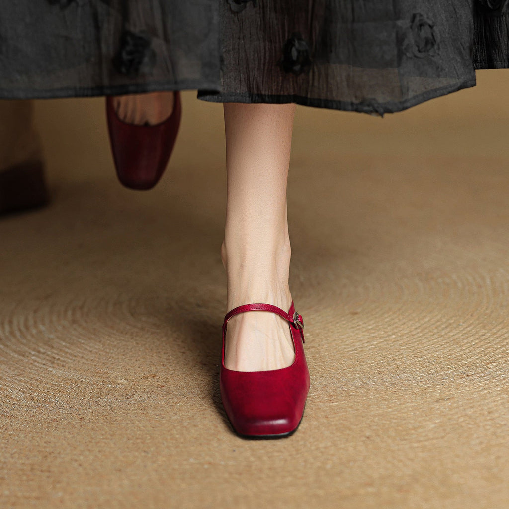 Esmer | Women’s Genuine Leather Mules – Chic Artisan Slip-On & Refined Slimming Silhouette