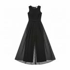 Women’s Sleeveless Casual Jumpsuit – Refined Circular Neckline, Breathable Luxe Jersey & Hampton’s Leisure Majesty
