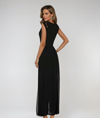 Women’s Sleeveless Casual Jumpsuit – Refined Circular Neckline, Breathable Luxe Jersey & Hampton’s Leisure Majesty