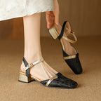 Evana | Slingback Pumps – Luxury Designer Kitten Heel & Slimming Pointed Toe