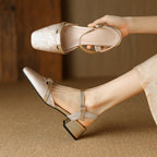 Evana | Slingback Pumps – Luxury Designer Kitten Heel & Slimming Pointed Toe Gold