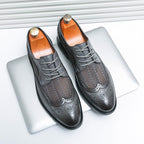 Evano | Men's Leather Oxford – Luxury Tailored Dress Shoe & Precision Comfort Gray