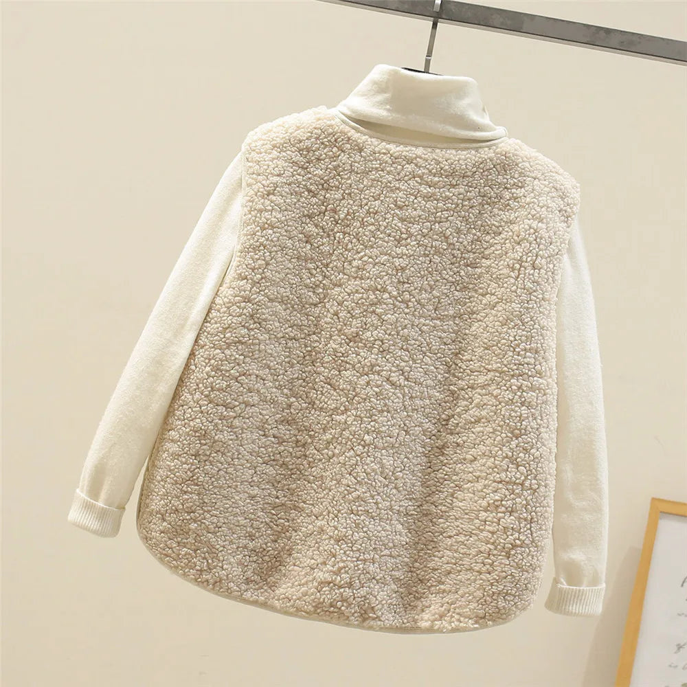 Mechi | Women’s Outfit Set | Ribbed Long Sleeves with V-neck Vest