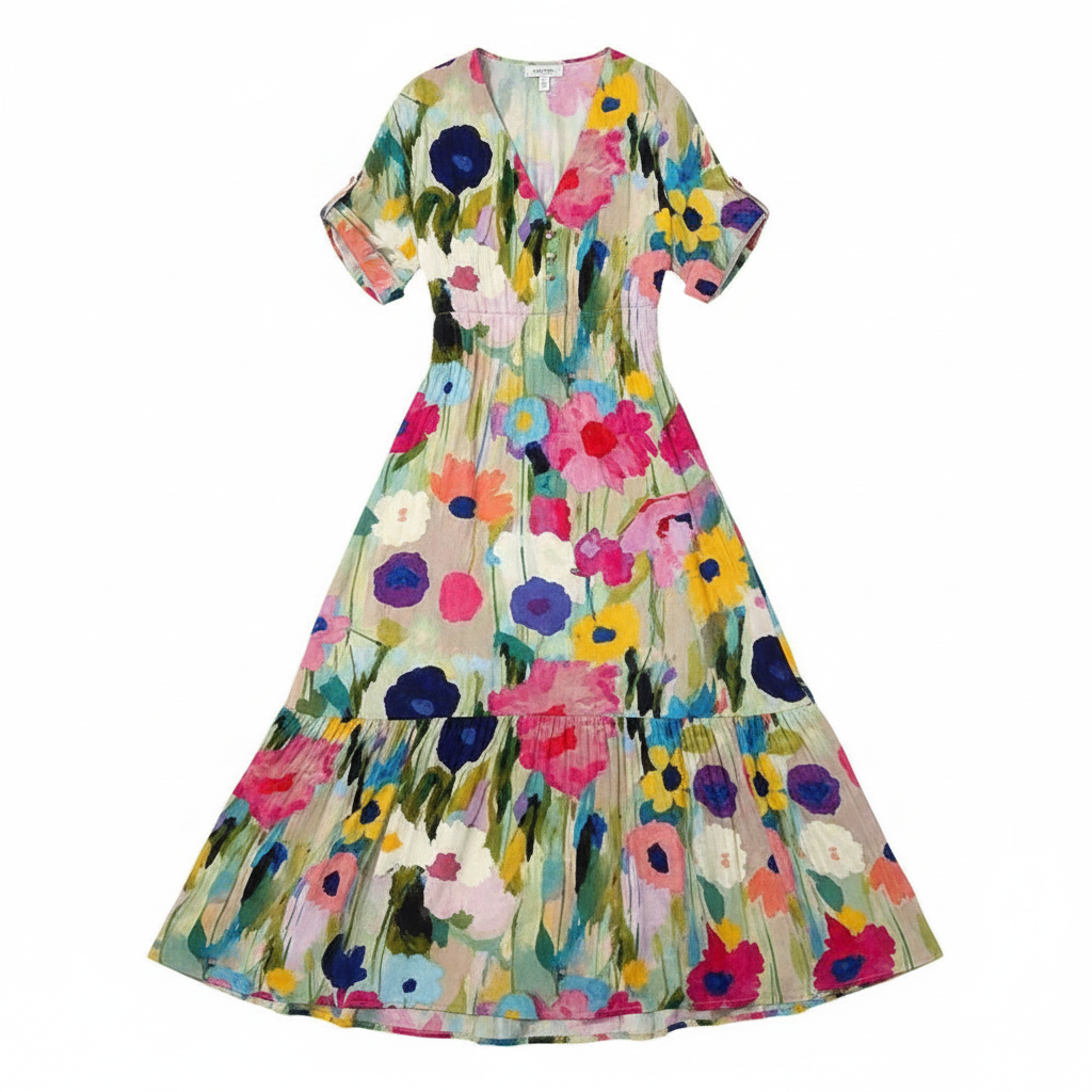 Flora | Women’s Effortless Spring Dress – Fluid Architectural Silhouette & Refined Seasonal Grace