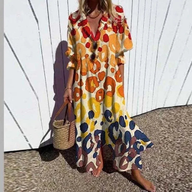 Flora | Women’s Effortless Spring Dress – Fluid Architectural Silhouette & Refined Seasonal Grace Yellow
