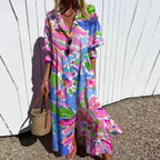 Flora | Women’s Effortless Spring Dress – Fluid Architectural Silhouette & Refined Seasonal Grace Pink