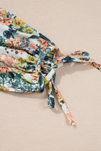 Flora | Women’s Floral Print Ruffle Hem Mini Dress – Chic Botanical Print & Refined Flirty Silhouette