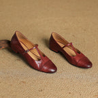 Graneth | Women’s Genuine Leather Flats – Chic Artisan Pointed Toe & Refined Slimming Silhouette