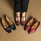 Graneth | Women’s Genuine Leather Flats – Chic Artisan Pointed Toe & Refined Slimming Silhouette