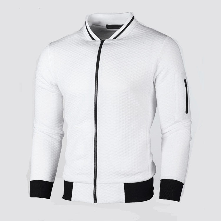 Hommes | Plaid | Sporty Slim Fit Vest for Men White