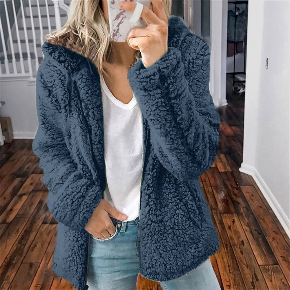 Pamelo | Teddy Hooded Vest | Super Soft & Delightfully Warm Blue