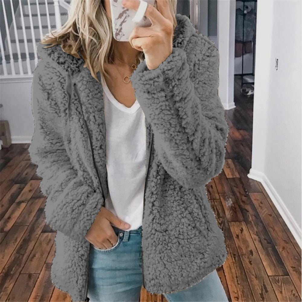 Pamelo | Teddy Hooded Vest | Super Soft & Delightfully Warm Dark Gray