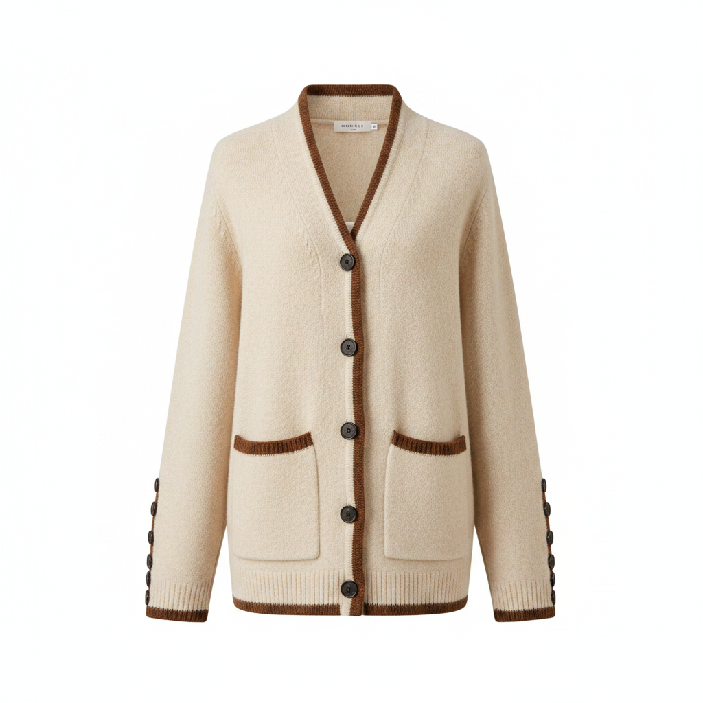 Māyā | Women’s Soft-Knit Cardigan – Chic Open-Front Layer & Refined Cozy Texture