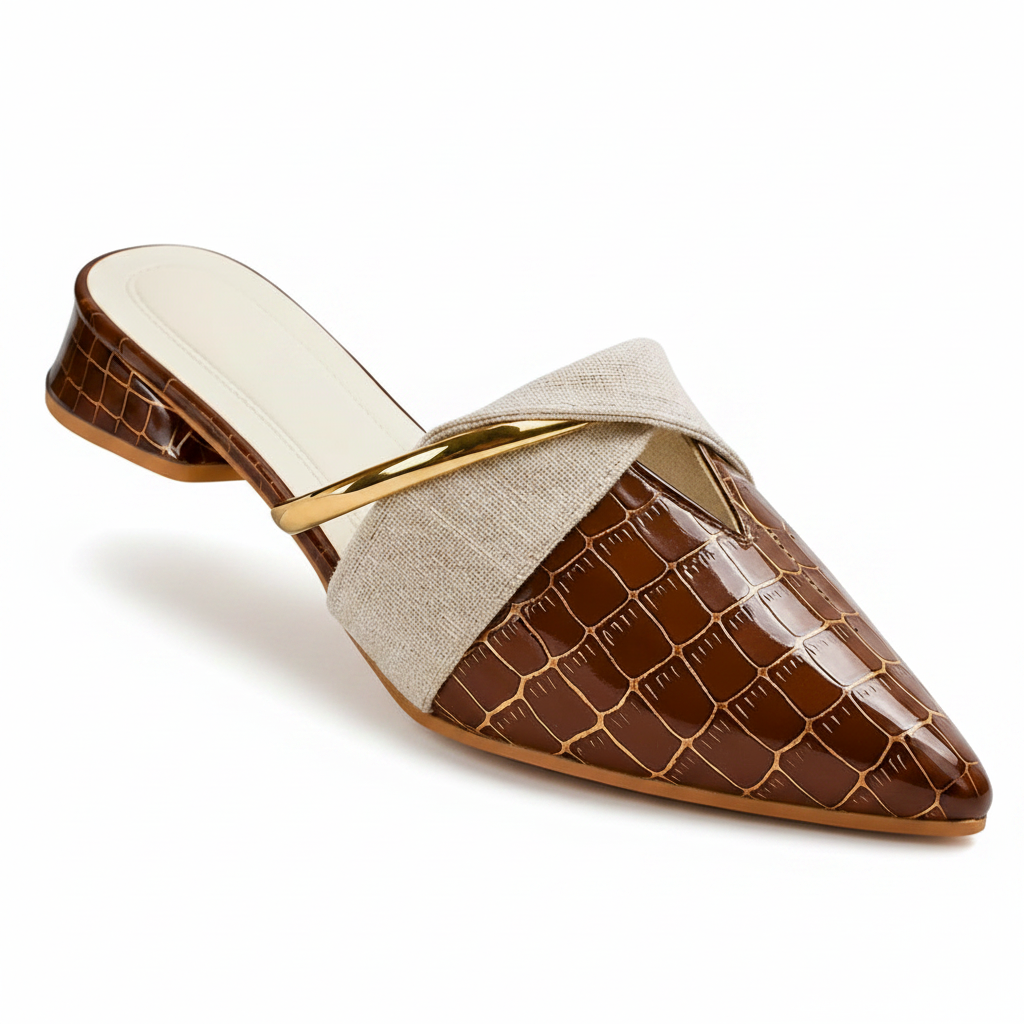 Women’s Harper Lane Gator Slip-Ons – Embossed Croc Texture & Sleek Architectural Fit