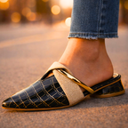 Women’s Harper Lane Gator Slip-Ons – Embossed Croc Texture & Sleek Architectural Fit
