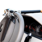 Heavy duty anti-theft steering wheel lock for car Strong Adjustable Protection Reinforced Leather