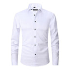 Marmari | Long-Sleeve Wrinkle-Free Shirt with Stand Collar