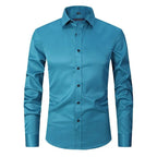 Marmari | Long-Sleeve Wrinkle-Free Shirt with Stand Collar