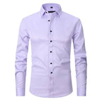 Marmari | Long-Sleeve Wrinkle-Free Shirt with Stand Collar