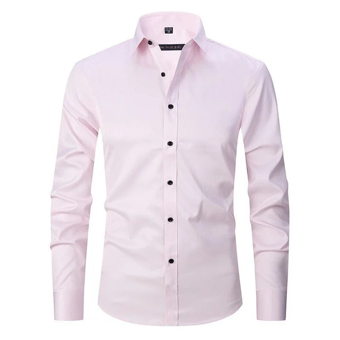 Marmari | Long-Sleeve Wrinkle-Free Shirt with Stand Collar
