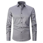 Marmari | Long-Sleeve Wrinkle-Free Shirt with Stand Collar
