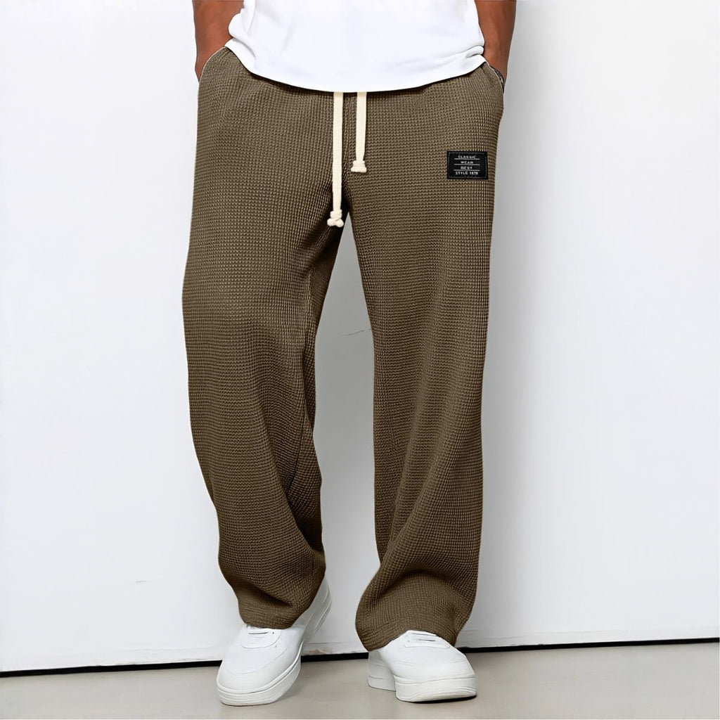 Hommes | Men's Casual Pants with Loose Fit and Elastic Waist