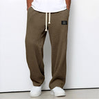 Hommes | Men's Casual Pants with Loose Fit and Elastic Waist