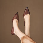 Irella | Genuine Leather Flats – Luxury Designer Ballerina Shoes & Slimming Minimalist Casual Loafers