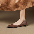 Irella | Genuine Leather Flats – Luxury Designer Ballerina Shoes & Slimming Minimalist Casual Loafers