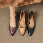 Irella | Genuine Leather Flats – Luxury Designer Ballerina Shoes & Slimming Minimalist Casual Loafers
