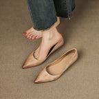 Irella | Genuine Leather Flats – Luxury Designer Ballerina Shoes & Slimming Minimalist Casual Loafers