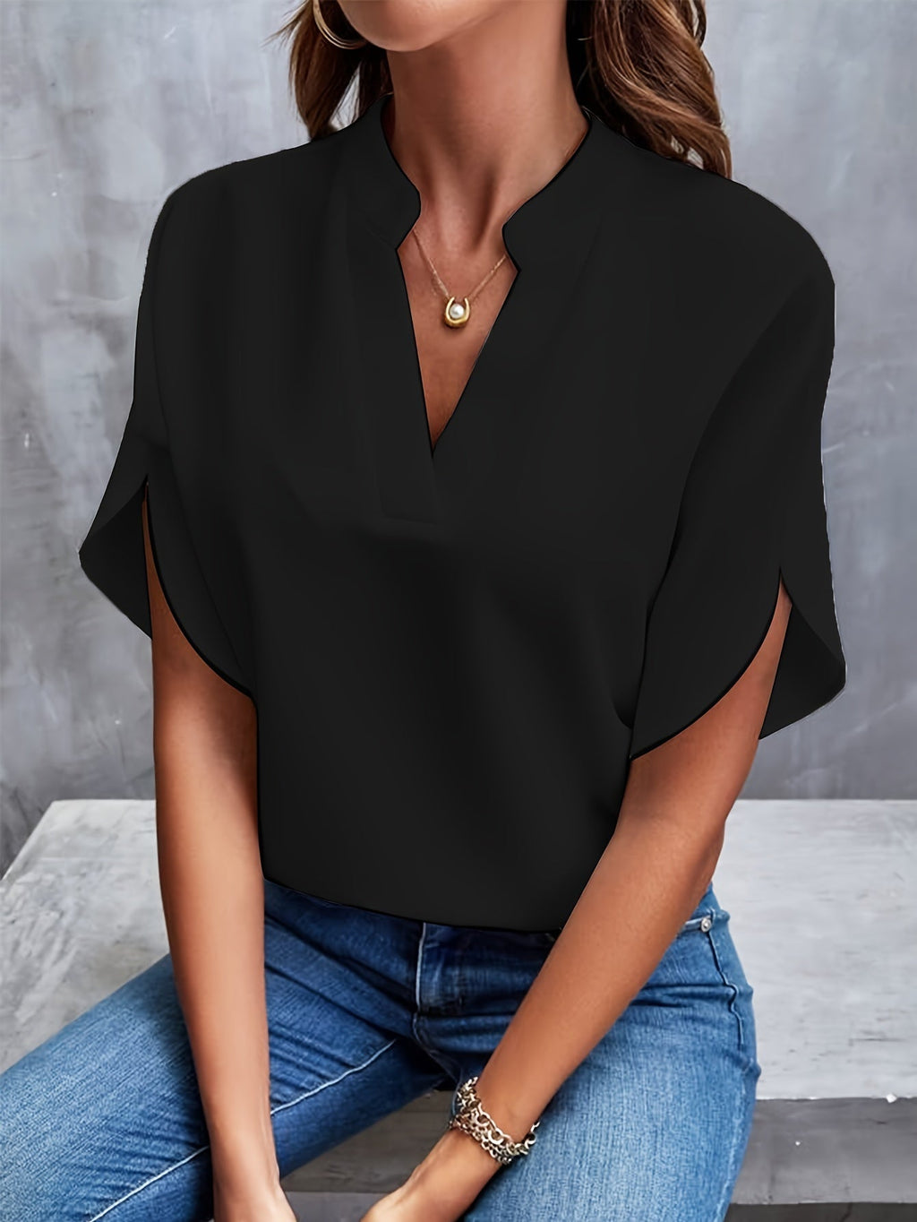 Nara | Women's Blouse – Chic Artisan Grace & Refined Slimming Silhouette