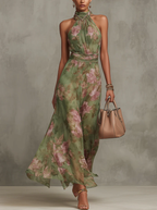 Aurora | Elegant Long Floral Summer Dress 2XL