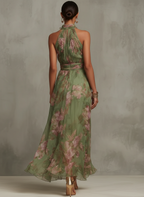 Aurora | Elegant Long Floral Summer Dress